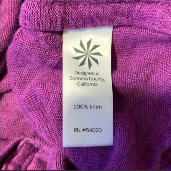 Athleta Newport Linen Magenta Top Small - Picture 7 of 7